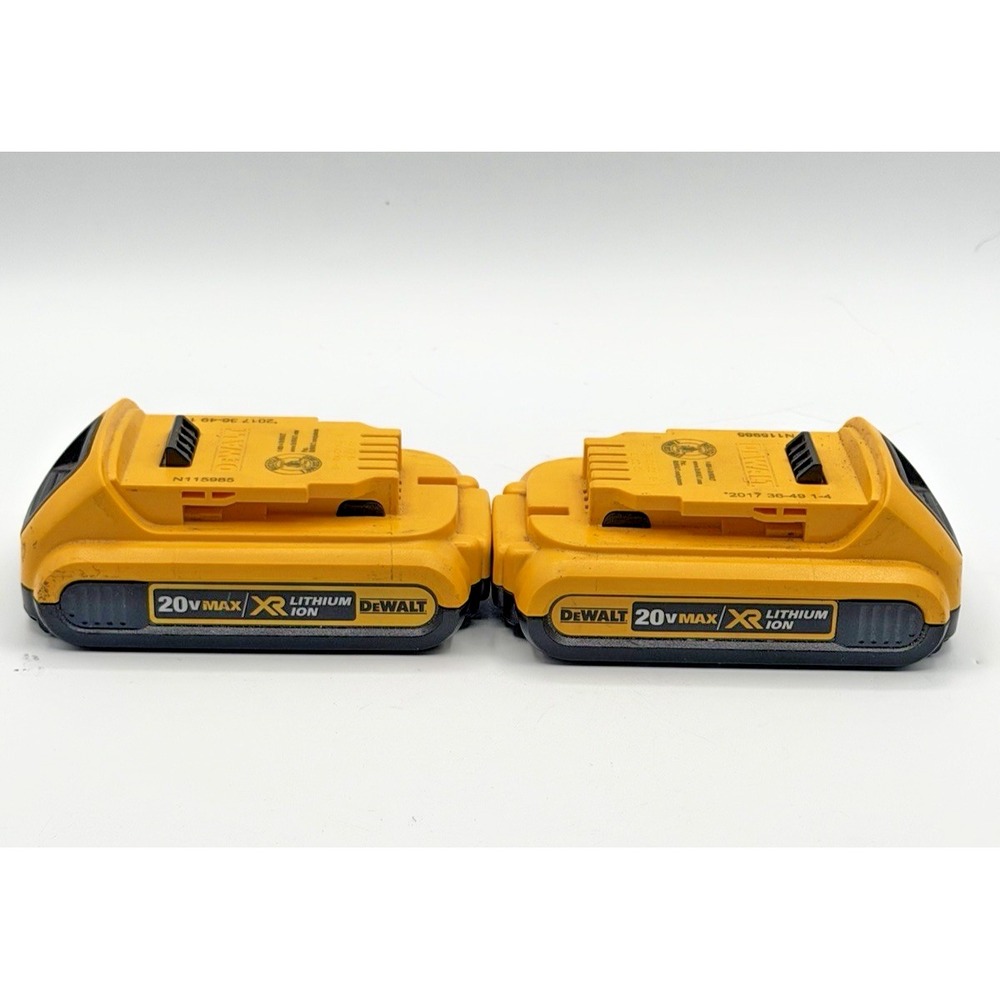 2pk Dewalt BATTERY 20V 2.0AMP XR LI Read Description! Holds Charge.